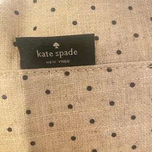 Kate Spade New York Tan and Black Polka Dot Lunch Tote